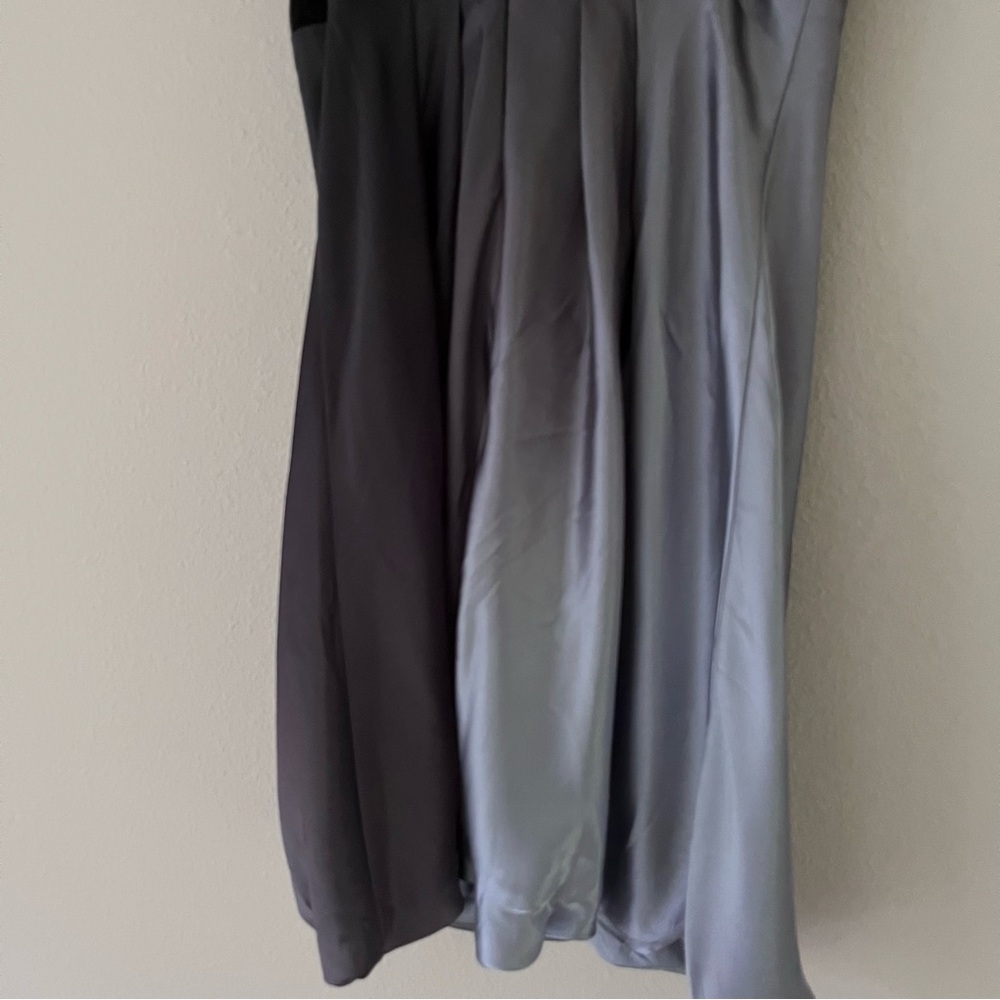 Cache Y2K Babydoll Dress Sz 6 Vintage Satin Bubble Hem Whimsigoth Burnout Ombré - Picture 7 of 15
